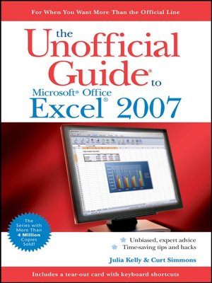 cover image of The Unofficial Guide to Microsoft Office Excel 2007